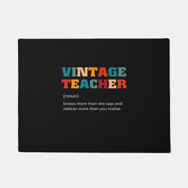 Tapete Professora Gift Vintage (Frente)