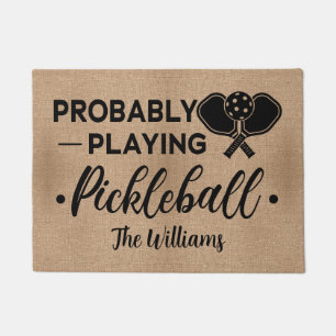 Tapete Provavelmente Jogando Pickleball Nome da Família