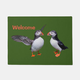 Tapete Puffin Pals Door Mat (Verde)