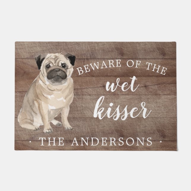 Tapete Pug Dog Personated Door Mat (Frente)