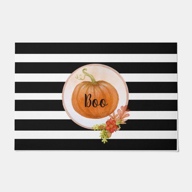 Tapete Pumpkin "Boo" do Halloween (Frente)