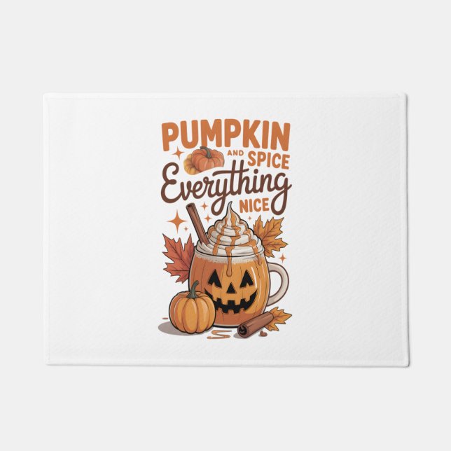 Tapete Pumpkin Spice Halloween (Frente)