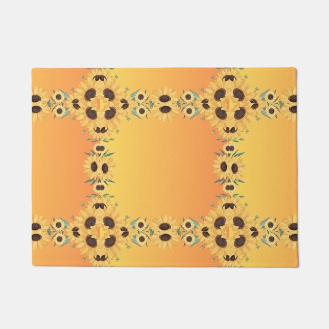 Tapete Pumpkin Spice Queda Outono Colheita Ação de Graças (Frente)