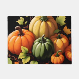 Tapete Pumpkins preto colorido Fundo