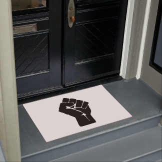 Tapete Punho Negro Levantado - Protesto de Resistência