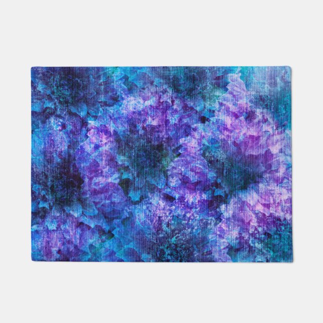 Tapete Púrpura de flor rosa padrão design digital (Frente)