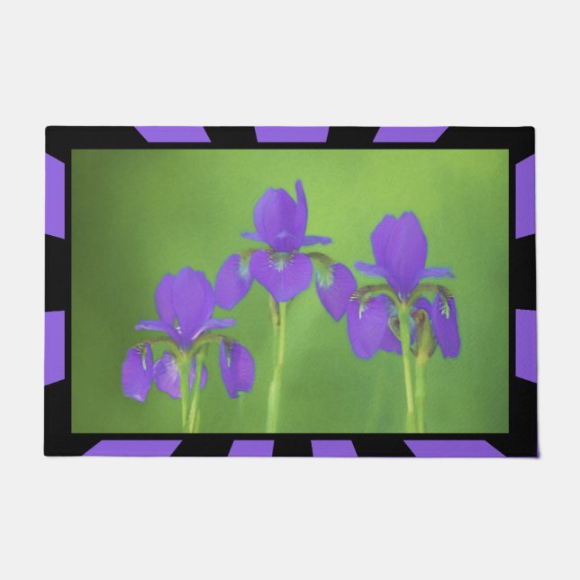 Tapete Púrpura Iris - Arte Flor Original (Frente)