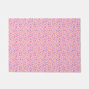 Tapete Purpurina Arco-íris Colorida Confete Rosa Claro