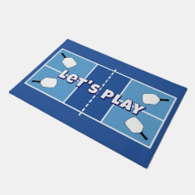 Quadra de Pickleball Carolina Azul Personalizada