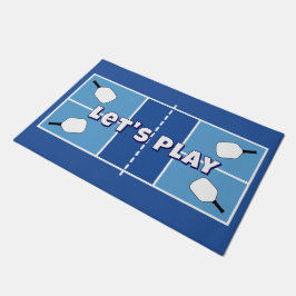 Tapete Quadra de Pickleball Carolina Azul Personalizada