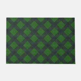 Tapete Quadrados inclinados a preto e verde ou estilo de 