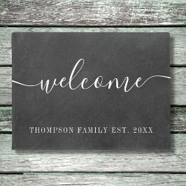 Tapete Quadro de referência de nome da família personaliz