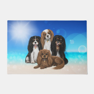 Tapete Quatro Cavalier King Charles Spaniels