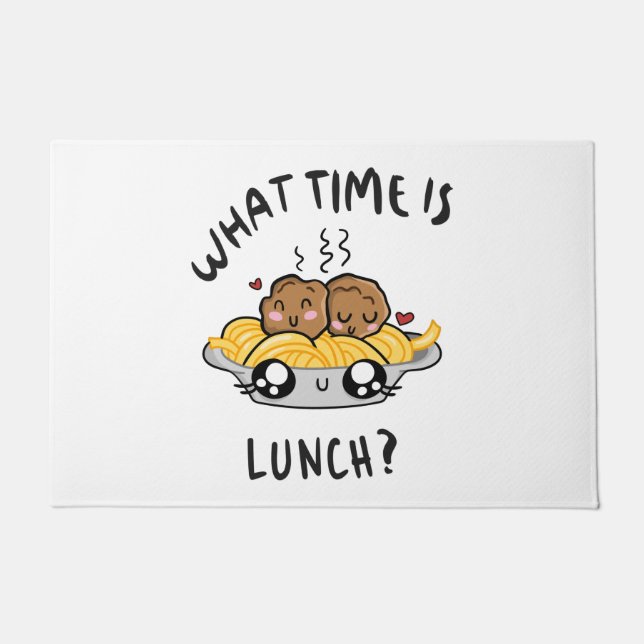 Tapete Que Hora É o Almoço (Frente)