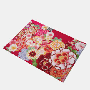 Tapete Quebra Floral Vermelha