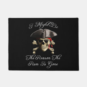 Tapete Raciocina o rum é crânio ido do pirata
