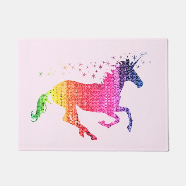 Tapete Rainbow Pink Unicorn (Frente)