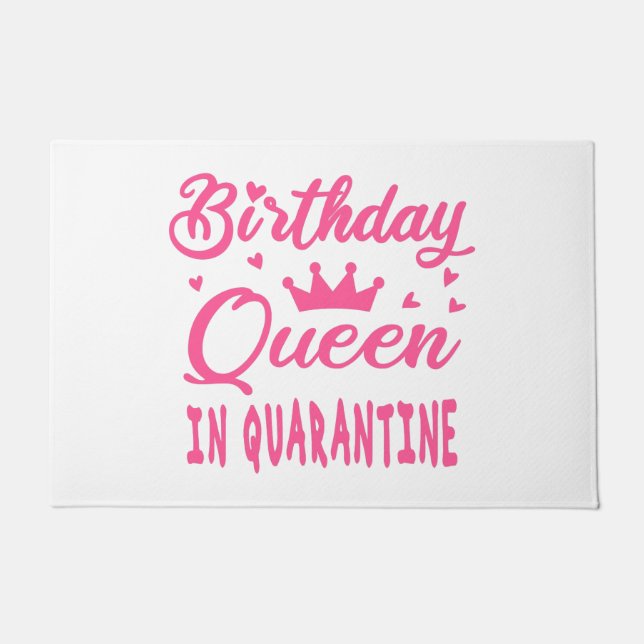 Tapete Rainha de Aniversário em Quarentena (Frente)