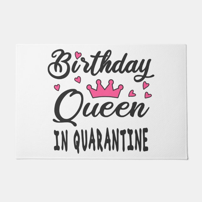 Tapete Rainha de Aniversário em Quarentena (Frente)