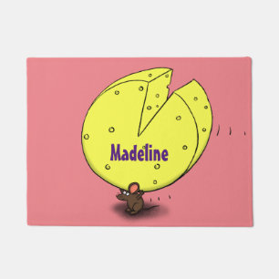 Tapete Rato bonito com ilustração de desenho animado de q