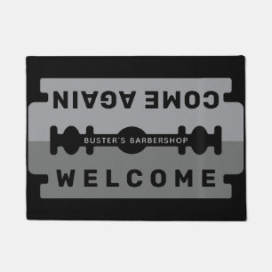 Tapete Razor Blade Welcome Mat Personalize