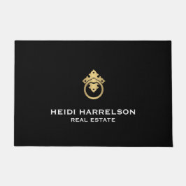 Tapete Realtor de Logotipo do Botão do Botão da Porta Vin