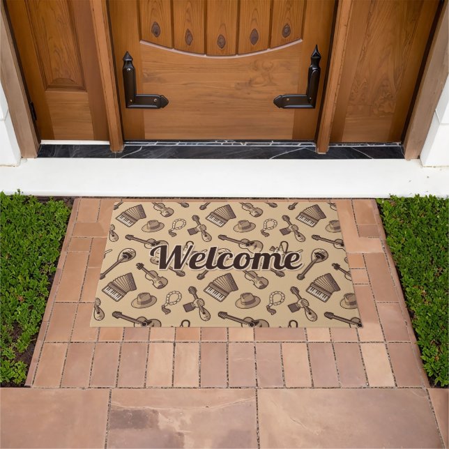 Tapete Rebetiko Pattern Doormat (Ar livre)