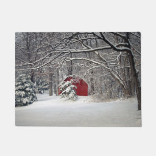 Tapete Red Barn in the Snow (2011)