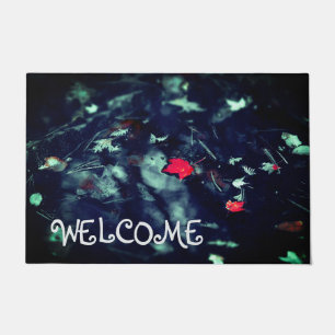 Tapete Red Leaf Welcome Mat