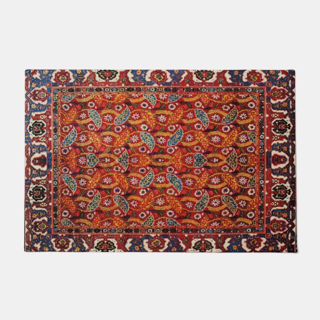 Tapete Red Persian Ethnic Oriental Rug  (Frente)