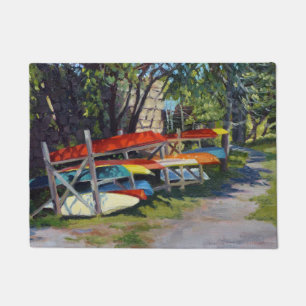 Tapete Red Yellow Blue Kayaks Rockport Maine