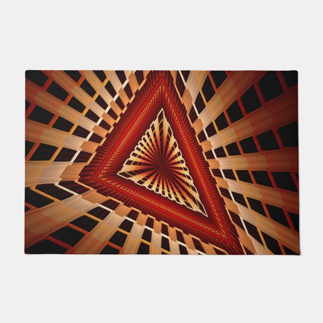 Tapete Rede Moderna de Fantasia 3D com Design Gráfico Fra (Frente)