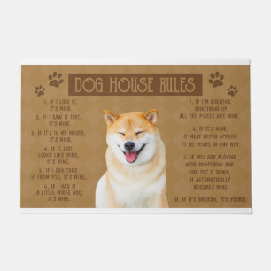 Tapete Regras da Casa dos Cachorros, Se Quebrou, é seu, b