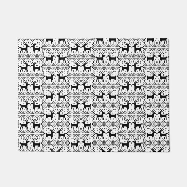 Tapete Reindeer Patterno de inverno Tema Natal (Frente)