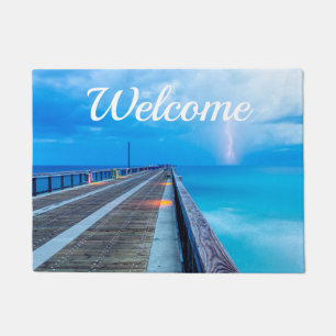 Tapete Relâmpago em Navarre Beach Pier Doormat