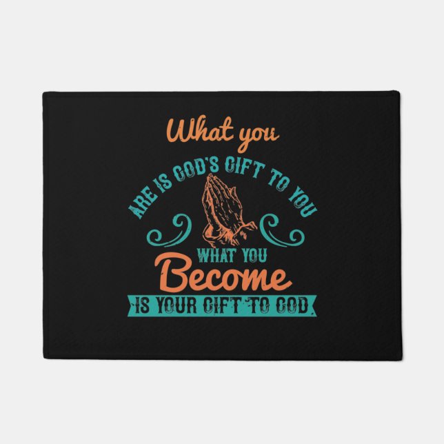 Tapete Religião - O que você é é o presente de Deus para  (Frente)