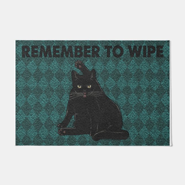 Tapete Remember To Wipe Your Paws Cat (Frente)