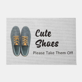 Tapete Remova a porta do Calçado