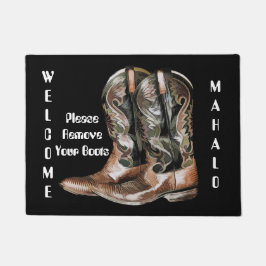 Tapete Remova por favor as botas