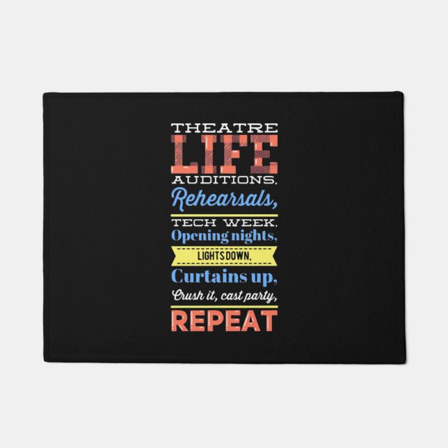 Tapete Repetir vida no teatro (Frente)