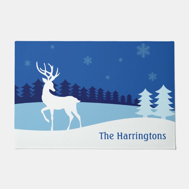 Tapete Reprodução Ilustração de porta de nome personaliza (Frente)