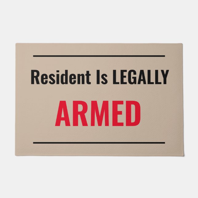 Tapete Residente É ARMADO LEAGALLY (Frente)