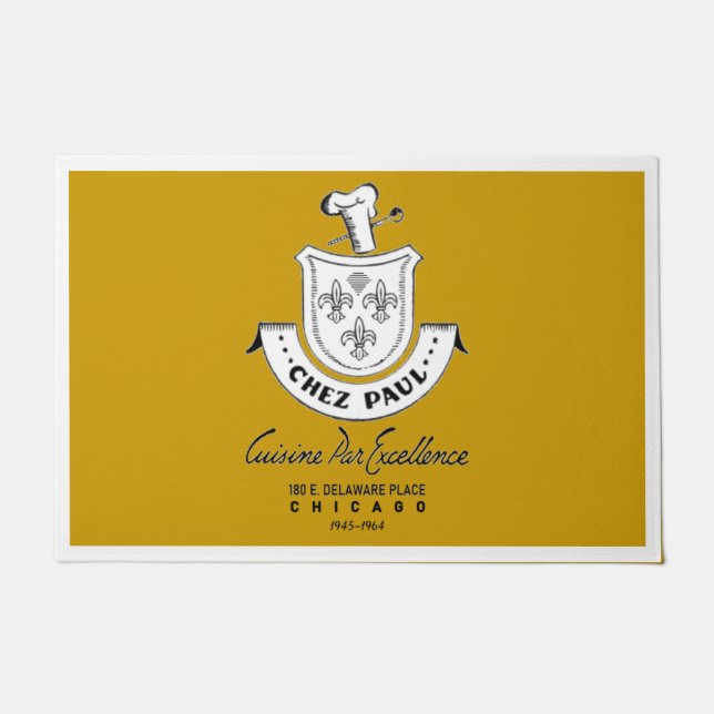 Tapete Restaurante Francês Chez Paul, Chicago, 1945-1964 (Frente)