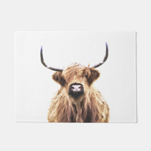 Tapete Retrato animal escocês da vaca das montanhas
