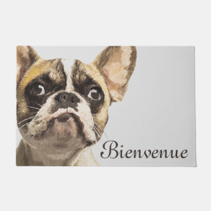 Tapete Retrato pintado do buldogue francês