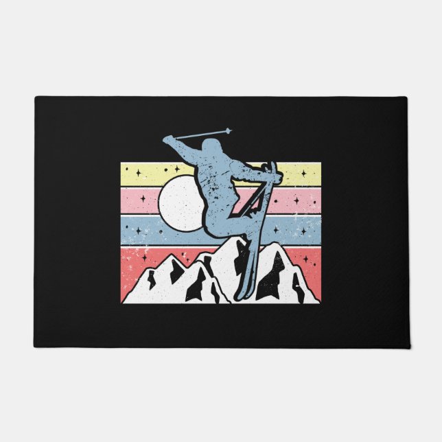 Tapete Retro de Esqui (Frente)