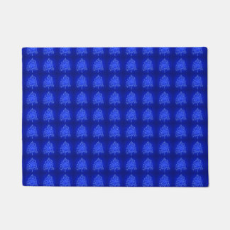 Tapete Rico Artístico Árvore de Natal Azul