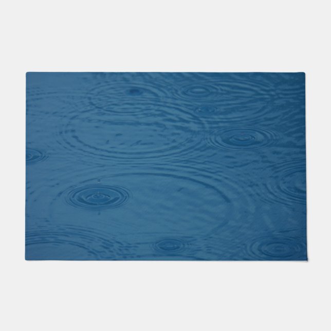 Tapete Ripais De Chuva (Ondas De Água Azul) (Frente)
