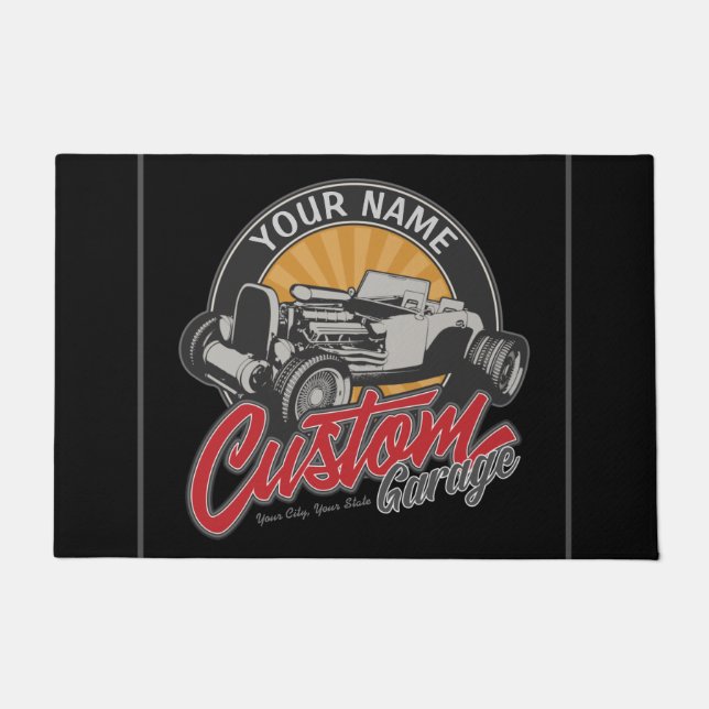 Tapete Roadster Personalizado de Retrô Personalizado de G (Frente)