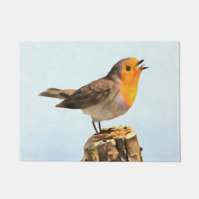 Tapete Robin cantando  (Frente)